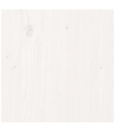 vidaXL Bed Frame without Mattress White 90x200 cm Solid Wood — Size: 90 x 200 cm