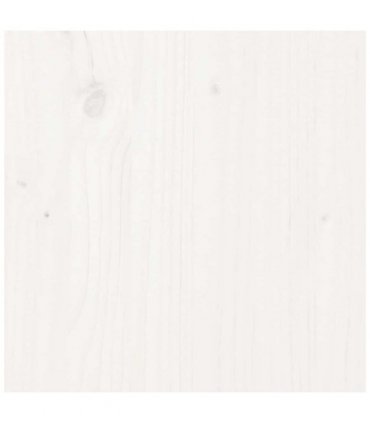 vidaXL Bed Frame | White | Solid Pine Wood | Double | Durable | Bed Frame — Size: 200 x 200 cm — V0671952864