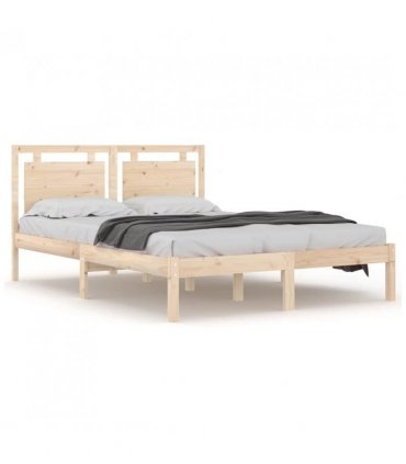 vidaXL Bed Frame without Mattress 120x200 cm Solid Wood — Colour: natural, Size: 120 x 200 cm — V0671952952