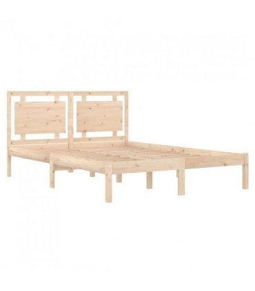 vidaXL Bed Frame without Mattress 120x200 cm Solid Wood — Colour: natural, Size: 120 x 200 cm — V0671952952