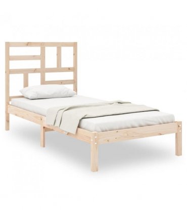 vidaXL Bed Frame | Durable | Single Bed Frame | Rectangular | Minimalist — Colour: natural, Size: 75 x 190 cm