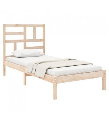 vidaXL Bed Frame | Durable | Single Bed Frame | Rectangular | Minimalist — Colour: natural, Size: 75 x 190 cm