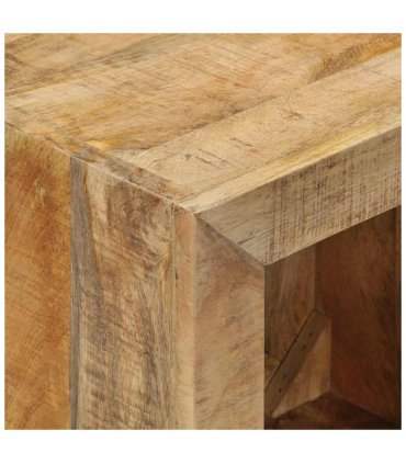 vidaXL Stool 40x30x40 cm Solid Wood Mango — Colour: Natural wood