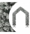 vidaXL Christmas Tree Arch with Flocked Snow 270 cm — Colour: white and green, Size: 270 x 215 cm