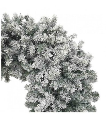 vidaXL Christmas Tree Arch with Flocked Snow 240 cm — Colour: white and green, Size: 240 x 215 cm