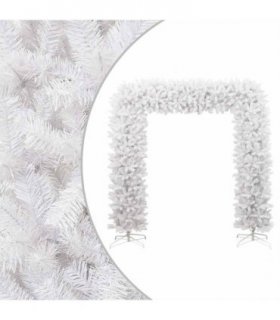vidaXL Christmas Tree Arch White 240 cm — Size: 240 x 215 cm