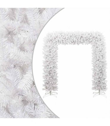vidaXL Christmas Tree Arch White 240 cm — Size: 240 x 215 cm