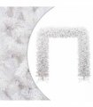 vidaXL Christmas Tree Arch White 240 cm — Size: 240 x 215 cm