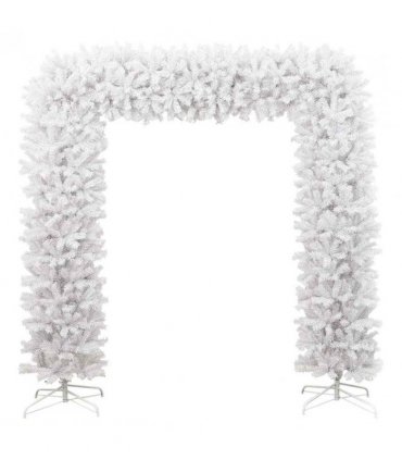 vidaXL Christmas Tree Arch White 240 cm — Size: 240 x 215 cm