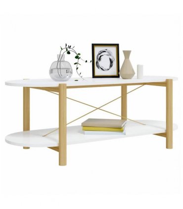 vidaXL Coffee Table White 110x48x40 cm Engineered Wood