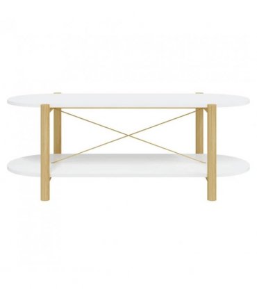 vidaXL Coffee Table White 110x48x40 cm Engineered Wood