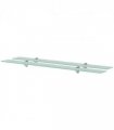 vidaXL Floating Shelves 2 pcs Glass 100x10 cm 8 mm — Colour: transparent, Size: 100 x 10 cm