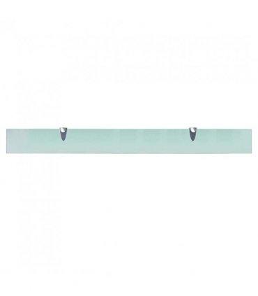 vidaXL Floating Shelves 2 pcs Glass 100x10 cm 8 mm — Colour: transparent, Size: 100 x 10 cm
