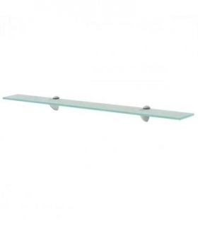 vidaXL Floating Shelf Glass 80x10 cm 8 mm — Colour: transparent, Size: 80 x 10 cm