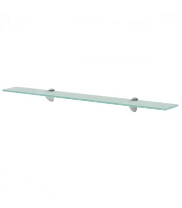 vidaXL Floating Shelf Glass 80x10 cm 8 mm — Colour: transparent, Size: 80 x 10 cm