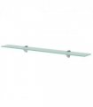vidaXL Floating Shelf Glass 80x10 cm 8 mm — Colour: transparent, Size: 80 x 10 cm