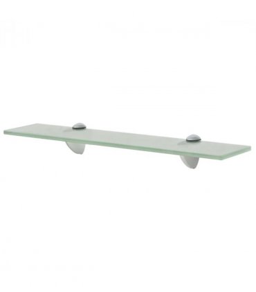 vidaXL Floating Shelf Glass 50x10 cm 8 mm — Colour: white, Size: 50 x 10 cm