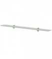 vidaXL Floating Shelf Glass 90x10 cm 8 mm — Colour: white, Size: 90 x 10 cm