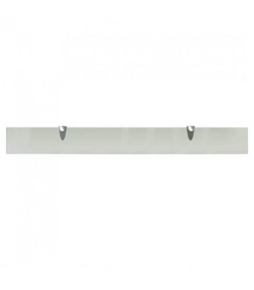 vidaXL Floating Shelf Glass 90x10 cm 8 mm — Colour: white, Size: 90 x 10 cm