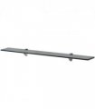 vidaXL Floating Shelf Glass 80x10 cm 8 mm — Colour: black, Size: 80 x 10 cm