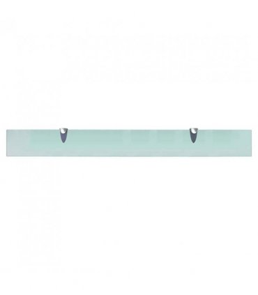 vidaXL Floating Shelves 2 pcs Glass 90x10 cm 8 mm — Colour: transparent, Size: 90 x 10 cm