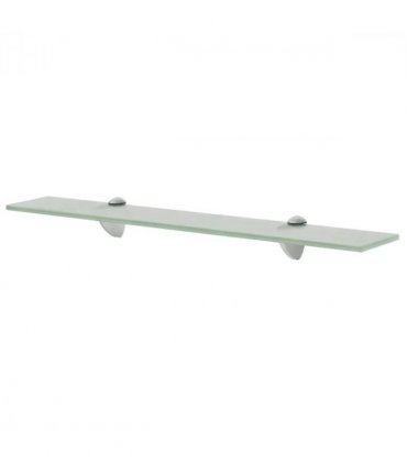vidaXL Floating Shelf Glass 60x10 cm 8 mm — Colour: white, Size: 60 x 10 cm