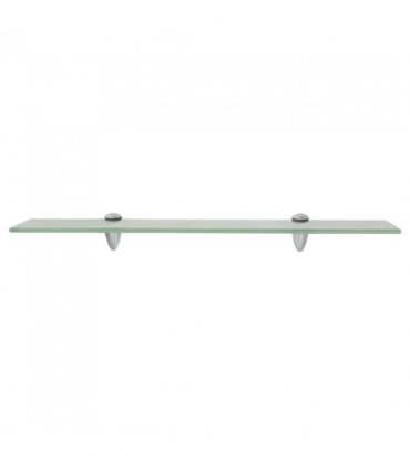 vidaXL Floating Shelf Glass 60x10 cm 8 mm — Colour: white, Size: 60 x 10 cm