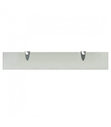 vidaXL Floating Shelf Glass 60x10 cm 8 mm — Colour: white, Size: 60 x 10 cm