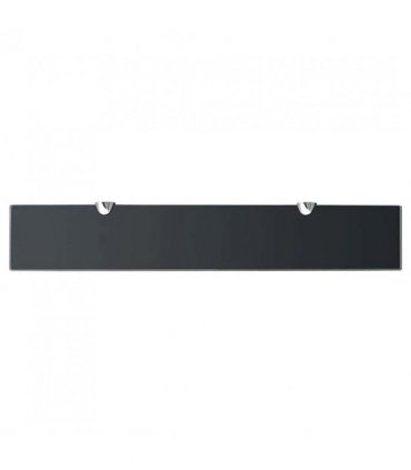 vidaXL Floating Shelf Glass 60x10 cm 8 mm — Colour: black, Size: 60 x 10 cm