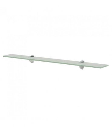 vidaXL Floating Shelves 2 pcs Glass 80x10 cm 8 mm — Colour: white, Size: 80 x 10 cm
