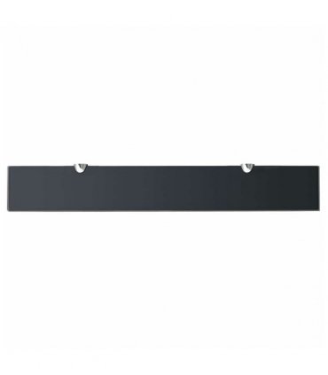 vidaXL Floating Shelves 2 pcs Glass 70x10 cm 8 mm — Colour: black, Size: 70 x 10 cm