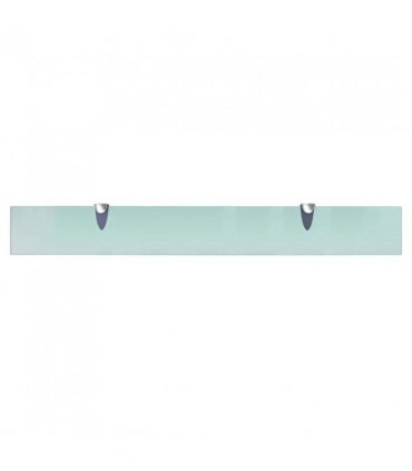 vidaXL Floating Shelves 2 pcs Glass 80x10 cm 8 mm — Colour: transparent, Size: 80 x 10 cm