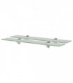 vidaXL Floating Shelves 2 pcs Glass 60x10 cm 8 mm — Colour: white, Size: 60 x 10 cm