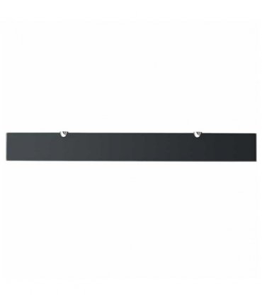 vidaXL Floating Shelves 2 pcs Glass 90x10 cm 8 mm — Colour: black, Size: 90 x 10 cm
