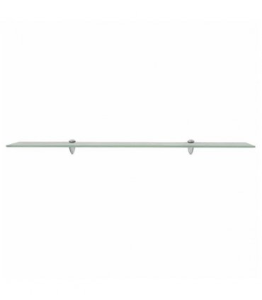 vidaXL Floating Shelf Glass 100x10 cm 8 mm — Colour: white, Size: 100 x 10 cm