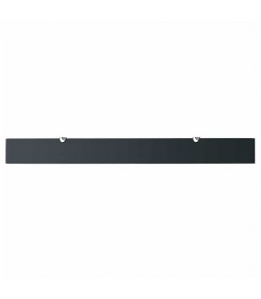 vidaXL Floating Shelf Glass 100x10 cm 8 mm — Colour: black, Size: 100 x 10 cm