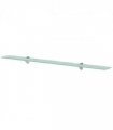 vidaXL Floating Shelf Glass 100x10 cm 8 mm — Colour: transparent, Size: 100 x 10 cm