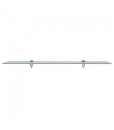 vidaXL Floating Shelf Glass 80x10 cm 8 mm — Colour: white, Size: 80 x 10 cm