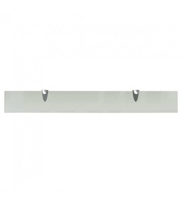 vidaXL Floating Shelf Glass 80x10 cm 8 mm — Colour: white, Size: 80 x 10 cm