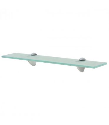 vidaXL Floating Shelf Glass 50x10 cm 8 mm — Colour: transparent, Size: 50 x 10 cm