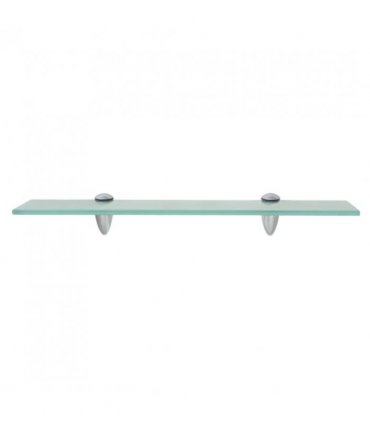 vidaXL Floating Shelf Glass 50x10 cm 8 mm — Colour: transparent, Size: 50 x 10 cm