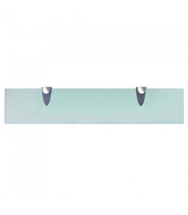 vidaXL Floating Shelf Glass 50x10 cm 8 mm — Colour: transparent, Size: 50 x 10 cm