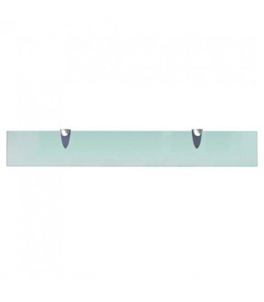 vidaXL Floating Shelves 2 pcs Glass 70x10 cm 8 mm — Colour: transparent, Size: 70 x 10 cm