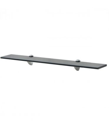 vidaXL Floating Shelf Glass 70x10 cm 8 mm — Colour: black, Size: 70 x 10 cm