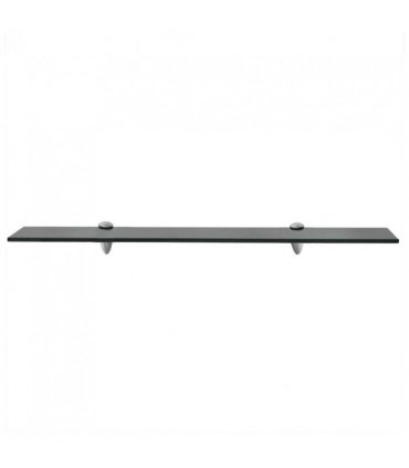vidaXL Floating Shelf Glass 70x10 cm 8 mm — Colour: black, Size: 70 x 10 cm
