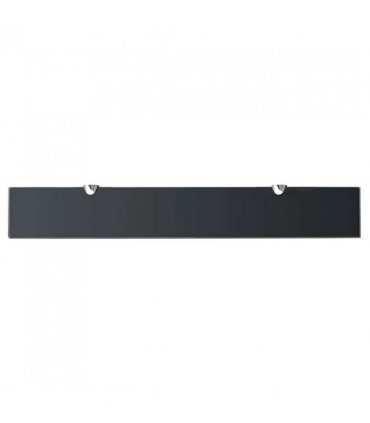 vidaXL Floating Shelf Glass 70x10 cm 8 mm — Colour: black, Size: 70 x 10 cm