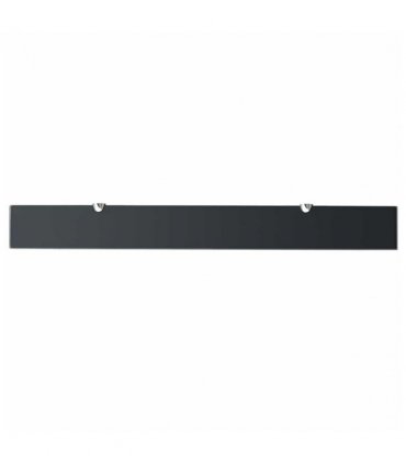 vidaXL Floating Shelf Glass 90x10 cm 8 mm — Colour: black, Size: 90 x 10 cm