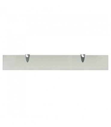 vidaXL Floating Shelves 2 pcs Glass 70x10 cm 8 mm — Colour: white, Size: 70 x 10 cm