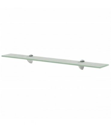 vidaXL Floating Shelf Glass 70x10 cm 8 mm — Colour: white, Size: 70 x 10 cm