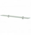 vidaXL Floating Shelf Glass 70x10 cm 8 mm — Colour: white, Size: 70 x 10 cm